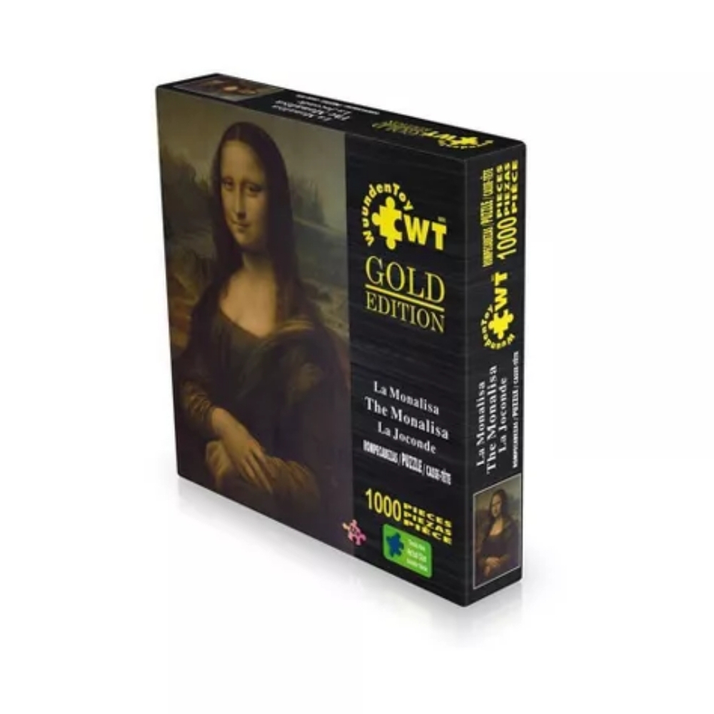 The Mona Lisa Jigsaw Puzzle - 1000pc Wuundentoy Gold Edition